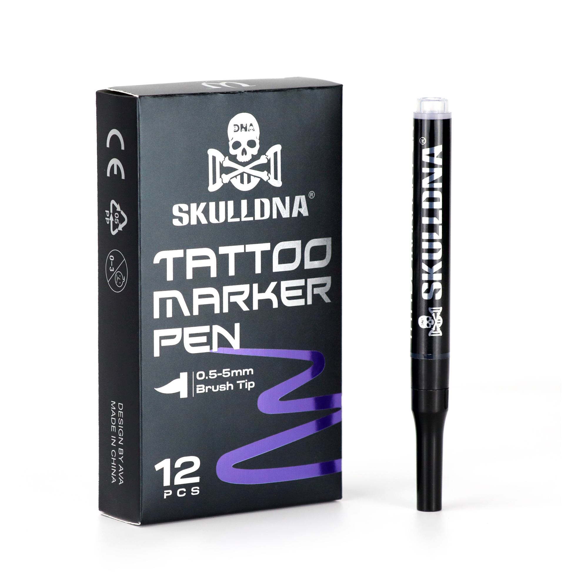 SKULLDNA tattoo marker pen